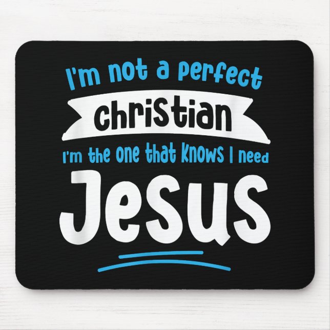 Alfombrilla De Ratón Jesús Hombres Mujeres Niños Divertidos Biblias Cri (Frente)