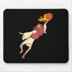 Alfombrilla De Ratón Jesús jugando básquetbol