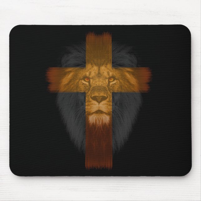 Alfombrilla De Ratón Jesús León de Judá Mousepad (Frente)