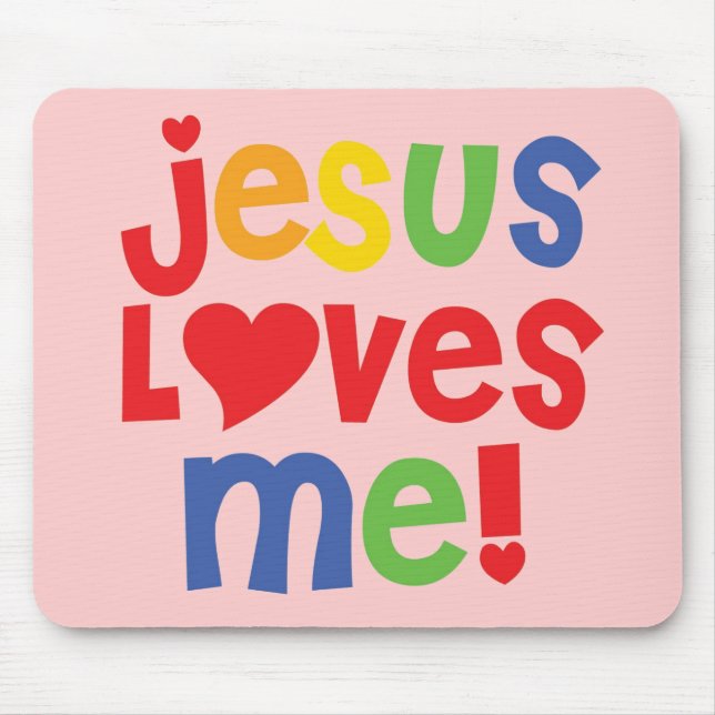 Alfombrilla De Ratón ¡Jesús Me Ama! - Mousepad (Frente)