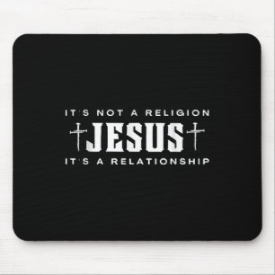 Alfombrilla De Ratón Jesús No es religión Es un Cristo de Relaciones
