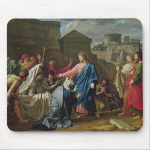 Alfombrilla De Ratón Jesús que resucita al hijo de la viuda de Naim