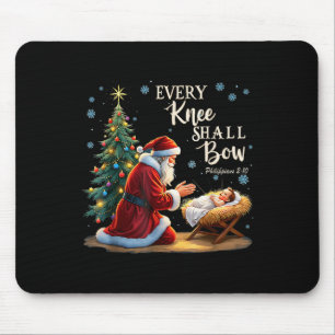 Alfombrilla De Ratón Jesús Santa Navidades Cristianos Navidad Cada Knee