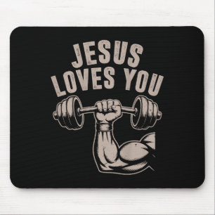 Alfombrilla De Ratón Jesús Te Ama Graciosamente El Gimnasio Cristiano D