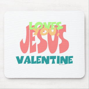 ALFOMBRILLA DE RATÓN JESÚS TE AMA, VALENTINE