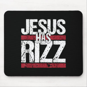 Alfombrilla De Ratón Jesús Tiene Rizz Simple Fe Cristiana Creer Dios