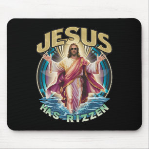 Alfombrilla De Ratón Jesús Tiene Rizzen Easter Sunday Wear Design Funny