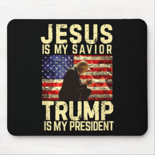 Alfombrilla De Ratón Jesús Trump Tee - Jesús es mi Señor Salvador Trump