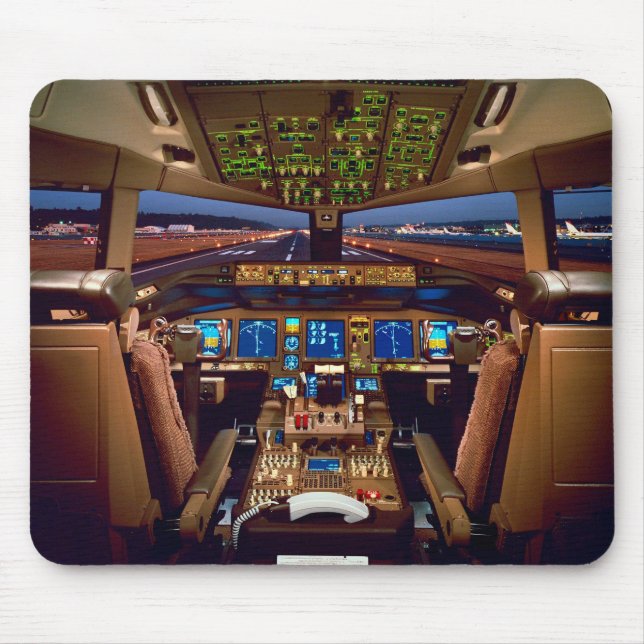 Alfombrilla De Ratón Jet Cockpit comercial (Frente)