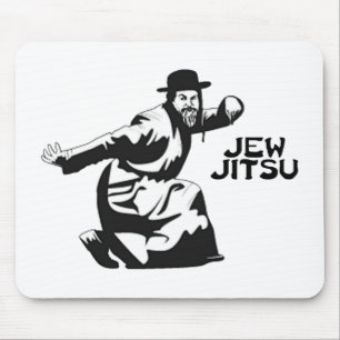 Alfombrilla De Ratón Jew Jitsu Mouse Pad   Judía Bar Mitzvah Regalos