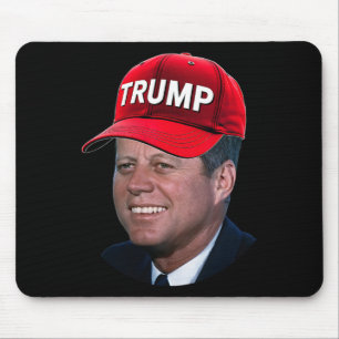 Alfombrilla De Ratón Jfk Usando El Gorra De Trump Funny John F Kennedy