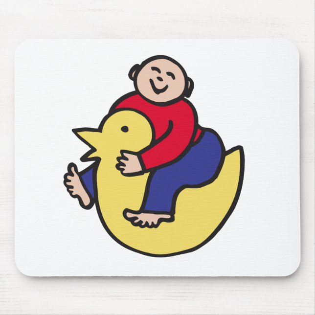 Alfombrilla De Ratón Jinete de patito (Frente)