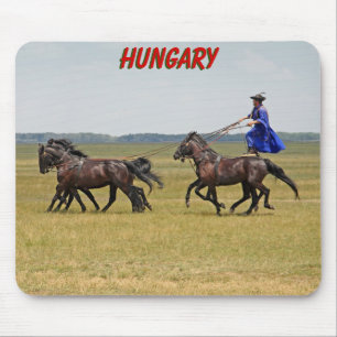 Alfombrilla De Ratón Jinetes de Hungría y caballos