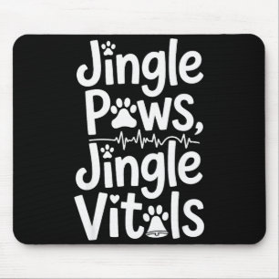 Alfombrilla De Ratón Jingle Paws Jingle Vitals Enfermera Veterinaria Di