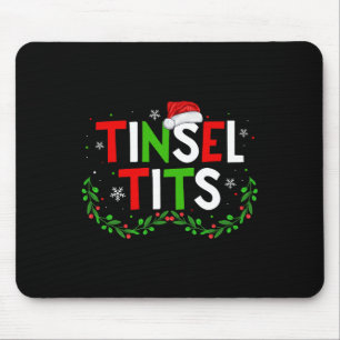 Alfombrilla De Ratón Jingle Tinsel con Navidades de castañas pareja