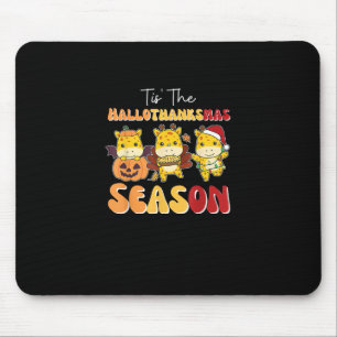 Alfombrilla De Ratón Jirafa Navidad Halloween Es El Hallothanksmas