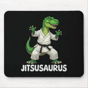 Alfombrilla De Ratón Jitsusaurus Dinosaur Karate Artes Marciales Entusi