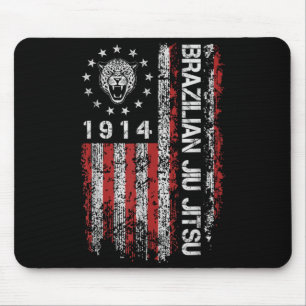 Alfombrilla De Ratón Jiu Jitsu Brasileño 1914 BJJ Cabeza de Jaguar Amer