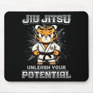 Alfombrilla De Ratón Jiu Jitsu Brasileño MMA y Grappling BJJ Tigre