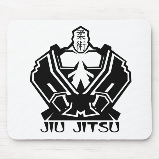 Alfombrilla De Ratón Jiu Jitsu - el combatiente se prepara (Frente)