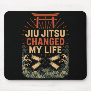 Alfombrilla De Ratón Jiu Jitsu Retro Vintage Jiu Jitsu Cambió Mi Vida