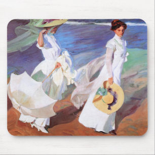 Alfombrilla De Ratón Joaquin Sorolla Women Walking Beach