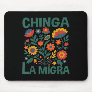 Alfombrilla De Ratón Jode La Migra Flores Retro