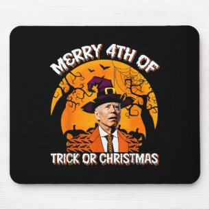 Alfombrilla De Ratón Joe Biden Feliz 4º de Halloween Truco o Trato Ch