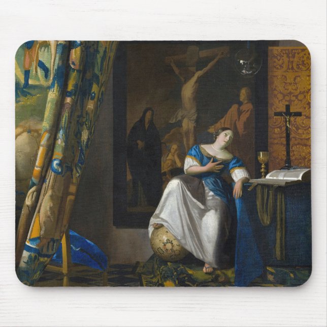 Alfombrilla De Ratón Johannes Vermeer - Alegoría de la fe (Frente)