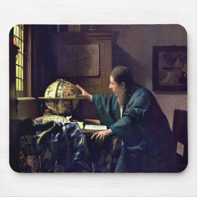 Alfombrilla De Ratón Johannes Vermeer - El astrónomo (Frente)