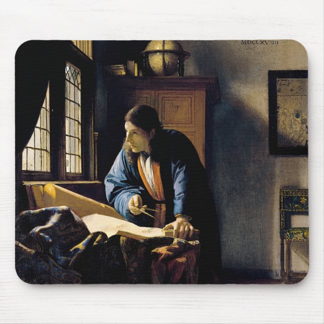 Alfombrilla De Ratón Johannes Vermeer - El geógrafo (Frente)