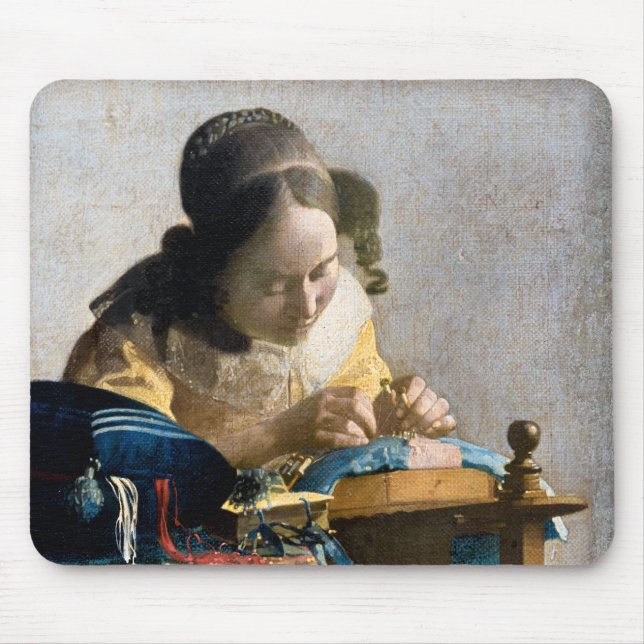 Alfombrilla De Ratón Johannes Vermeer - El Lacemaker (Frente)