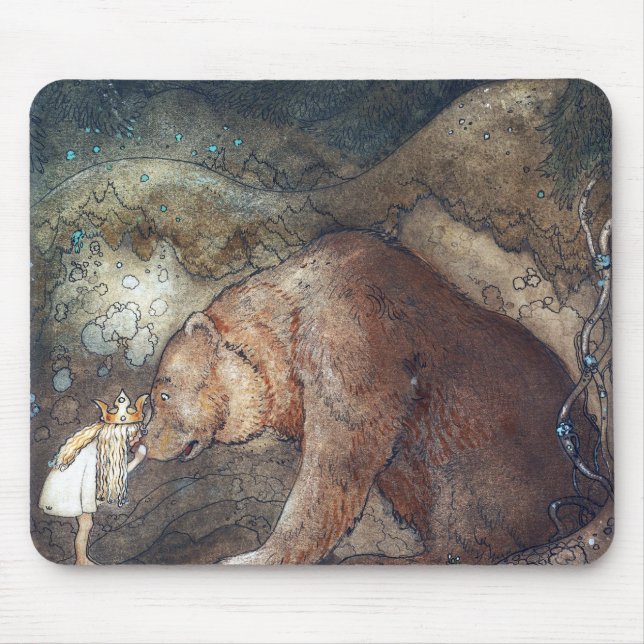 Alfombrilla De Ratón John Bauer Poor Little Basse (Frente)