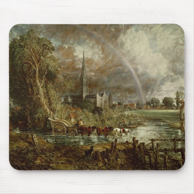 Alfombrilla De Ratón John Constable | Catedral de Salisbury de Mead (Frente)