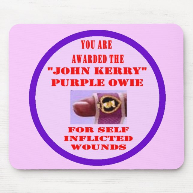 ALFOMBRILLA DE RATÓN JOHN KERRY PURPLE OWIE (Frente)