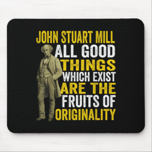 Alfombrilla De Ratón John Stuart Mill Philosopher Cita Filosofía Teac