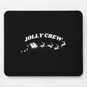 Alfombrilla De Ratón Jolly Crew Navidades divertidos renos de camisas S
