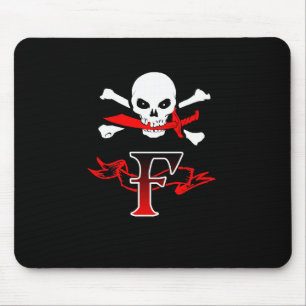 Alfombrilla De Ratón Jolly Roger F Monograma Inicial