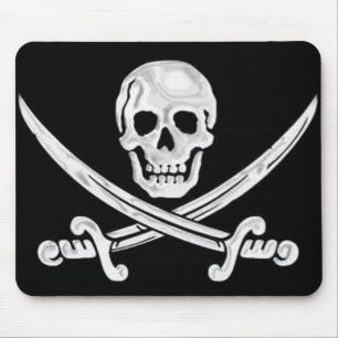Alfombrilla De Ratón Jolly Roger Skull