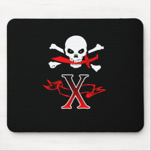 Alfombrilla De Ratón Jolly Roger X Monograma Inicial