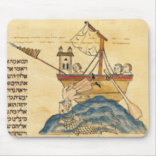 Alfombrilla De Ratón Jonah comido por la ballena