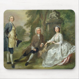 Alfombrilla De Ratón Jonatán Tyers (d.1767) y su hija, Elizabet