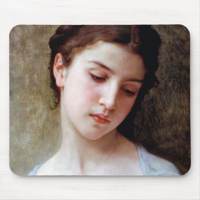 Alfombrilla De Ratón Joven Chica, Bouguereau (Frente)
