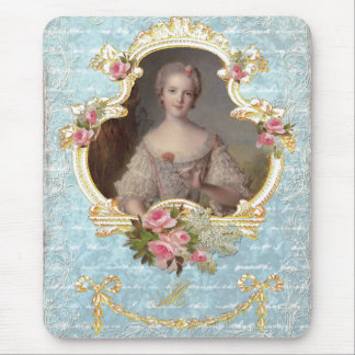 Alfombrilla De Ratón Joven Marie Antoinette con rosas rosas rosas rosas