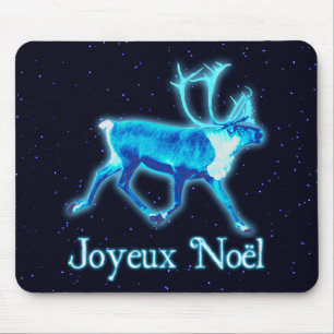 Alfombrilla De Ratón Joyeux Noё l - Blue Caribou (Reno)