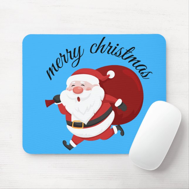 Alfombrilla De Ratón Joyful Santa (Con ratón)