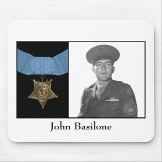 Alfombrilla De Ratón Juan Basilone y la medalla de honor