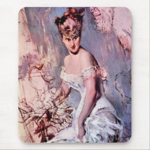 Alfombrilla De Ratón Juan Boldini - la actriz Alicia Regnault