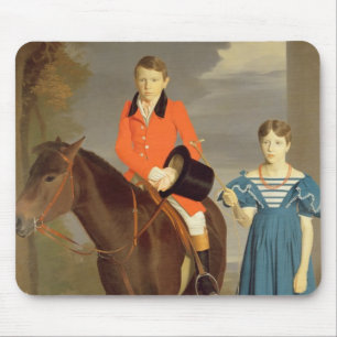 Alfombrilla De Ratón Juan Gubbins Newton y su hermana Maria, 1832-33 (
