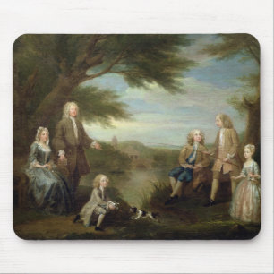 Alfombrilla De Ratón Juan y Elizabeth Jeffreys y sus niños, 17